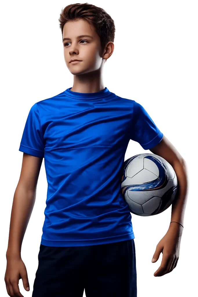Indoor football training for children